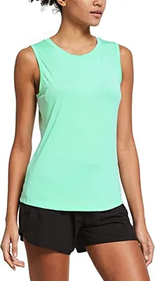 Women′ S Sleeveless Workout Shirts Exercise Running Tank Tops Active Gym Tops