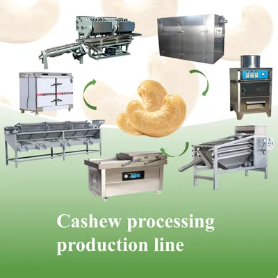 Factory Direct Sale 1000kg Cashew Production Line Per Hour Cashew Making Machine