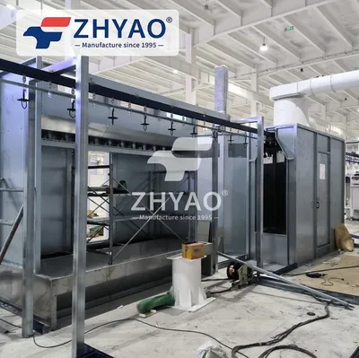 Zhyao 2023 Croatia Project Powder Coating System with Transformer Sliding Track