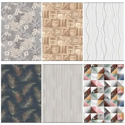 Modern Interior Home Decoration Wall Sticker PVC/Linen Self-Adhesive Wallpaper for Bedroom/Living Room/Hotel