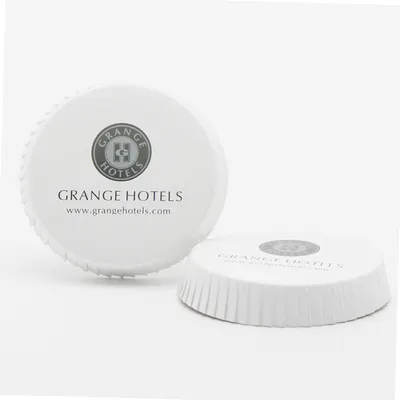Travelwell Round 3.54 Inch Diameter White Paper Cup Lids 50PCS/Lot