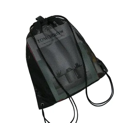 Mesh Drawstring Backpack Bag Multifunction Mesh Bag for Swimming, Gym, Clothes