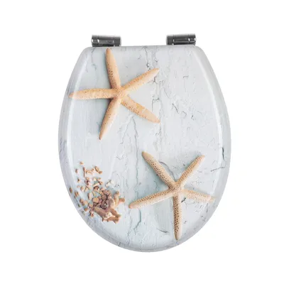 Easy Clean Eco Friendly MDF Printing PVC Veneer Toilet Seats for Model Room