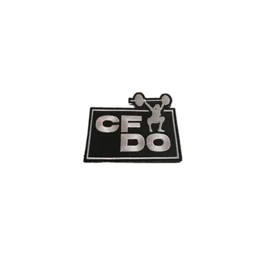 Customize Logo Cfdo Iron Embroidery Patch with Iron Back
