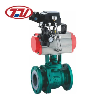 Ss Industrial Stainless Steel Pneumatic Trunnion Flanged 2PC High Pressure Ball Valve for Oil