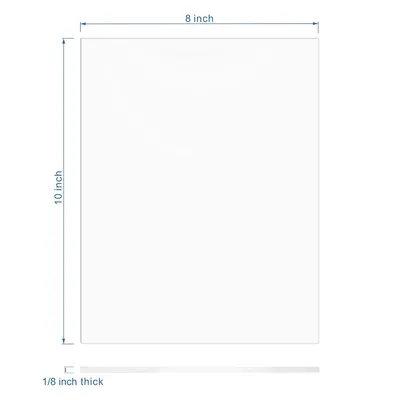 3mm Thick 8X10 Inches Cast Panel Clear Transparent Acrylic Sheet