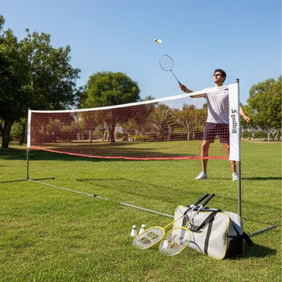 Professional Badminton Racket and Net Set