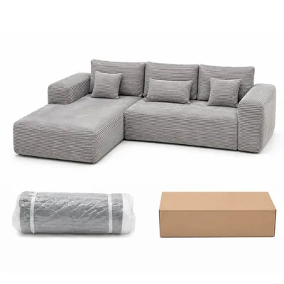 Stylish Compressed Sofa with Multi-Functional Modular Sofa Design for Comfort