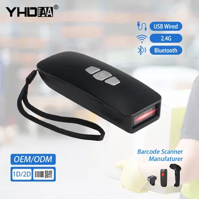 Portable Mini Wireless Bluetooth Barcode Reader Support OEM ODM 2D CMOS Pocket Qr Code Scanner