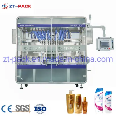 Automatic Cosmetic Shampoo Viscous Liquid Bottle Bottling Filling Machine