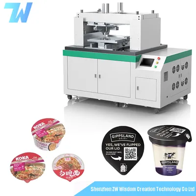 Shaped Card Instant Noodle Packet Insert Die Cut Yogurt Cap Punching Machine