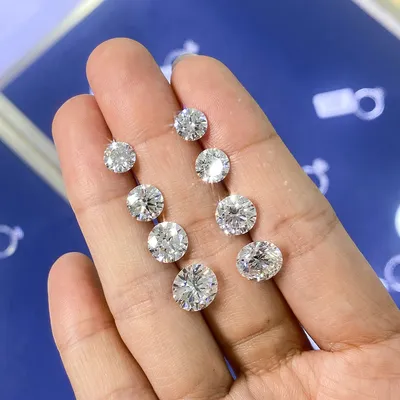 0.51~3CT CVD Hpht Igi Lab Grown Loose Diamonds Round D Color Vs1-Vvs1 3ex Pass Diamond Tester Wholesales Promotion