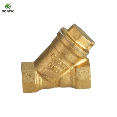 Bornic 1/2"-1 1/4" Brass Strainer Valve Straight-Flow Preventing Blockage