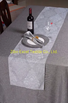 Polyester, Linen, Polyester, Cotton and Bamboo Printed Tablecloth