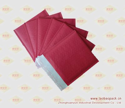 Red Kraft Bubble Mailer
