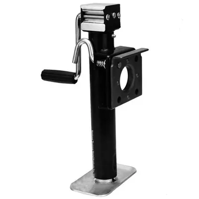 Heavy Duty 2000lbs Boat Trailer Parts Lifting Jack with Side Handle Swivel Trailer Stabilizer Jack
