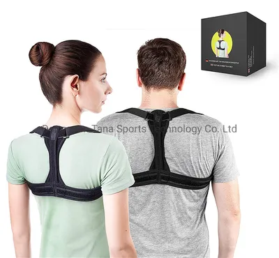 Amazon Hot Selling Soft Comfortable Adjustable Back Brace Posture Shoulder Support Corrector