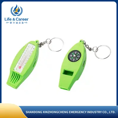 3 in 1 Wholesale Plastic Multifunction Whistle Thermometer Outdoor Outdoor Tool Survival Whistle