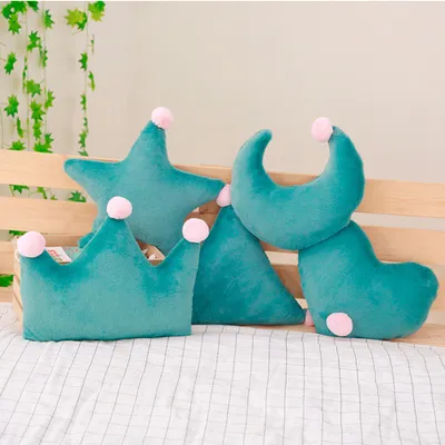 Plush Cushion Fashion 2021 New Style Home Decoration High Quality Plush Toy Moon Star Love Mix Shape Pillow