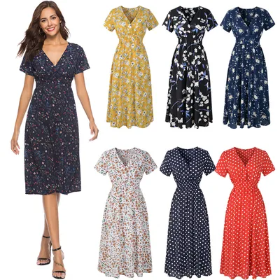 Spring and Summer Floral Dress