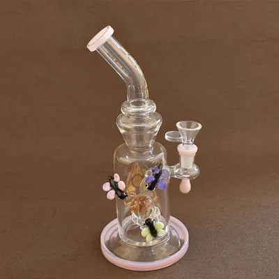 Simple Glass Smoking Water Pipe Glass Water Filter Beaker Pipe Glass Water Pipe