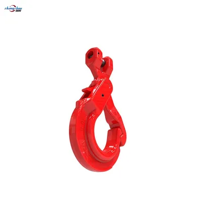 Industrial Clevis Hook with Self-Locking Mechanism for Safety