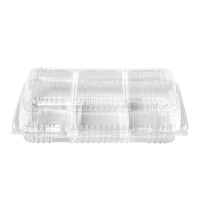 Clear Rectangular Plastic Container with Hinged Lid M188-3