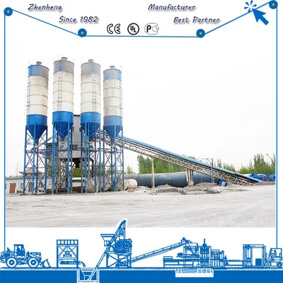 Belt Conveyor 180m3/H Concrete Batching Plant to Estonia