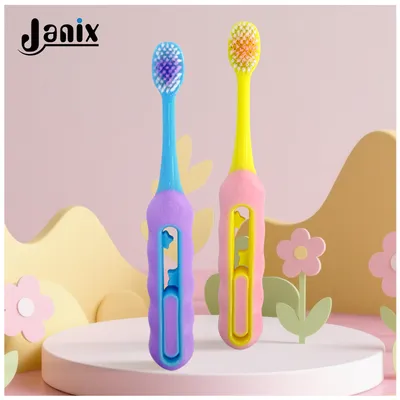 Kids Toothbrush Soft Bristle Cartoon Design Oral Care Toddler 2-6 Years