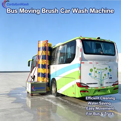 Mobile Single Brush Coach Washing Machine Portable Commercial Electric Equipment for Logistics Truck Bus Station Vehicle Care