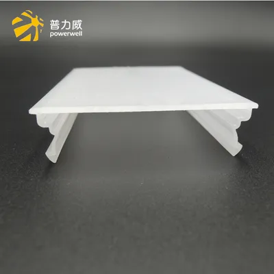 Customized U Shape White Extrusion LED Linear Lighting Cover PC Lampshade
