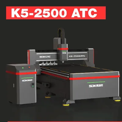 CE Hot Sale K5-2500 Atc Sdk CNC Woodworking Router Machine