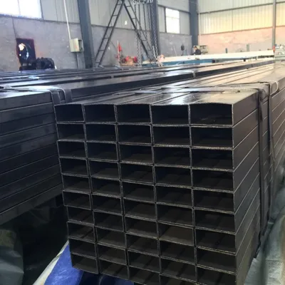 Robust Black Square Tube for Industrial Support Installation