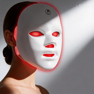 LED Therapy Face Device with Remote Near-Infrared 850 Timing Dimming Function Red Light Therapy Mask