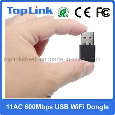 Top-4503AC 600Mbps 802.11AC Dual Band USB Wireless WiFi Network Card for Android TV Box