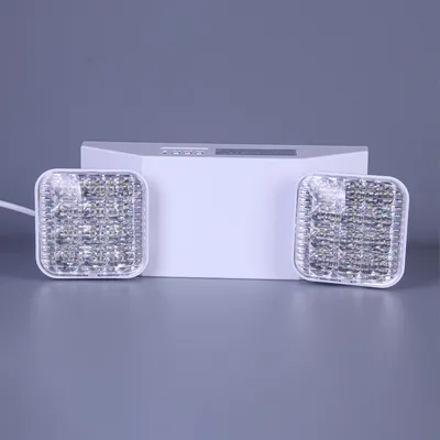 SMD Double Heads Twin Spot Wall Mounted Automatic LED Rechargeable Emergency Light for Corridor Home Garage