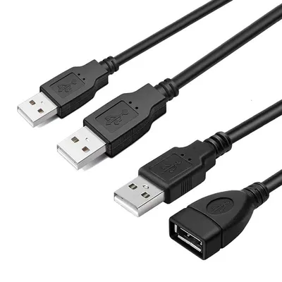 USB 2.0 Male to Female Extension Cable 1/3/5/10 Meter Computer Magnetic Ring Extension Cable Connection Fast Charging Data Cable