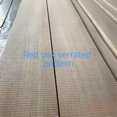Hot Selling Red Oak Serrated Pattern Engineered Wood Veneer Natural White Oak Red Oak Wood Veneer