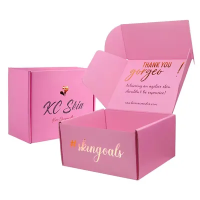 Hot Sale Custom Printing Luxury Gold Foil Cosmetic Gift Box Shipping Mailer Boxes with High Quality