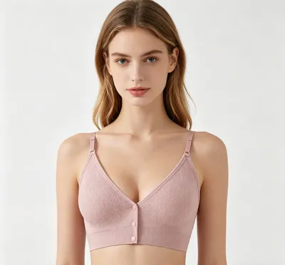 Seamless Underwear Girl Button Bra High Quality Bra