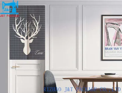 New Design Cute Cotton Modern Fabric Door Curtain