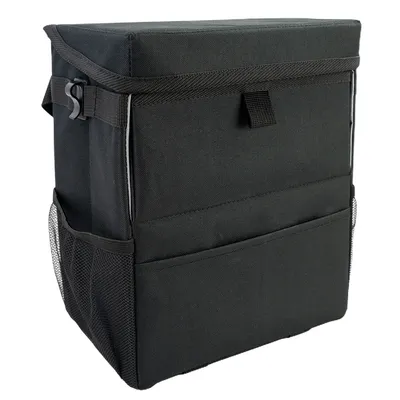 New Design Oxford Foldable Car Trash Bag Car Garbage Bin with Lid