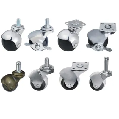 Manufacture 360 Degree Antique Vintage Rolling Wheel Casters for Furniture Sofa Chair Spherical Ball Castor