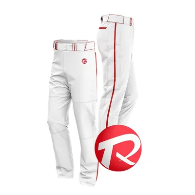 Premium Custom Striped Double Knee Baseball Pants for Athletes