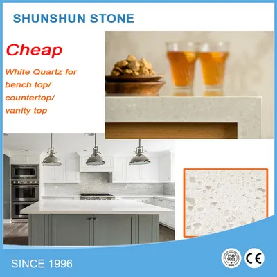 White / Black /Red/Beige Quartz Stone for Kitchen Countertop