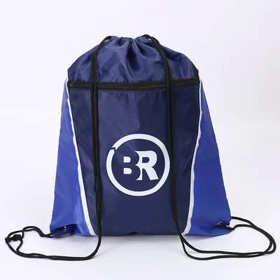 Polyester Cheap Promotional Printed Sport Backpack Drawstring Bag