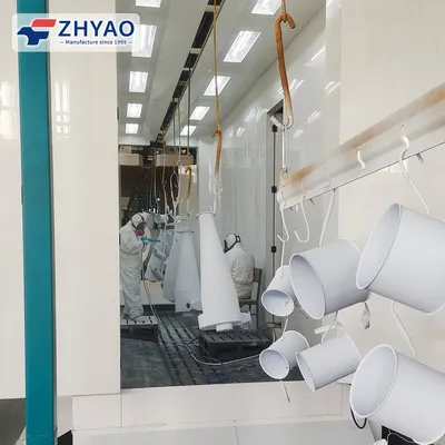 Fast Color Change Automatic Powder Coating Line for Metal Structures