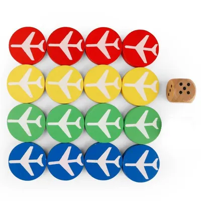 Wholesale Wooden Board Game Flight Chess Accessories Game Pawns Pieces