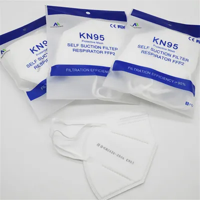 5ply Filtration Face Shield Dust Disposable Face Mask KN95 Face Shield Mask