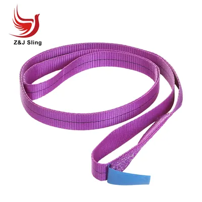 Single-Use Lifting Slings Endless Loop White One-Way Sling Webbing Sling